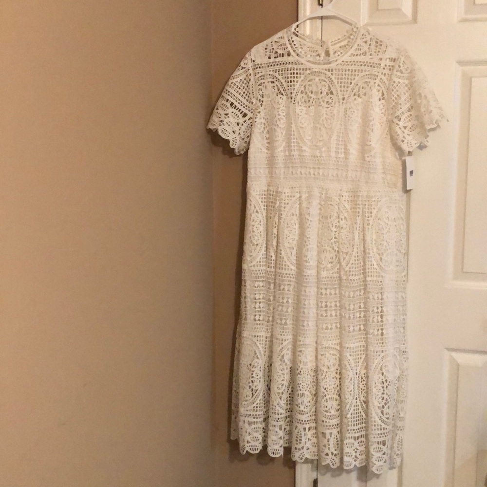 White lace dress